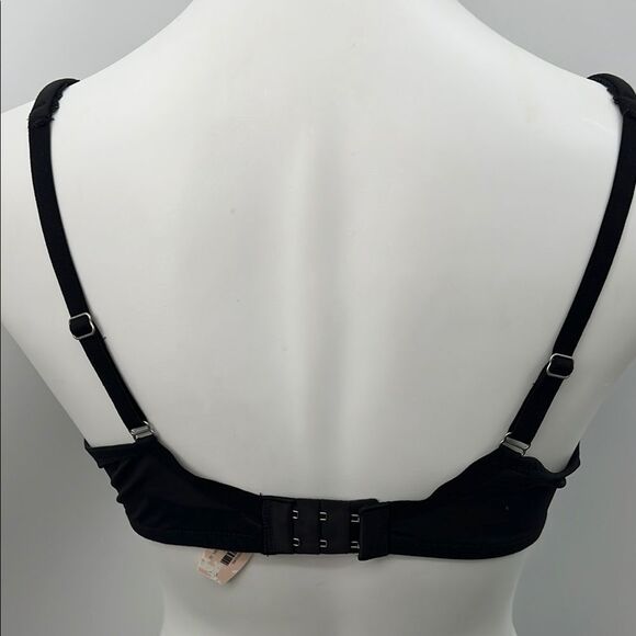 Victoria's Secret Black Lace Demi Lined Bra with Floral Detailing - Picture 3 of 4